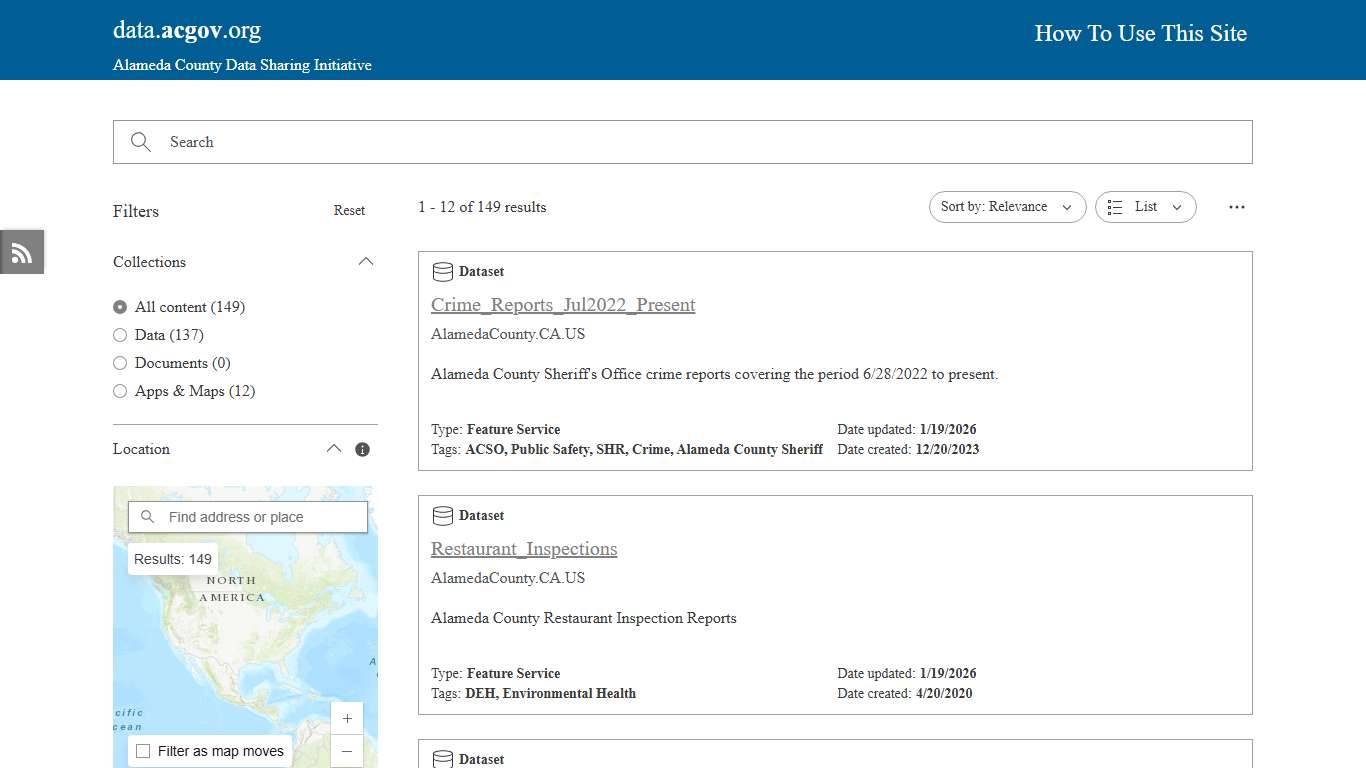 Alameda County Open Data Hub