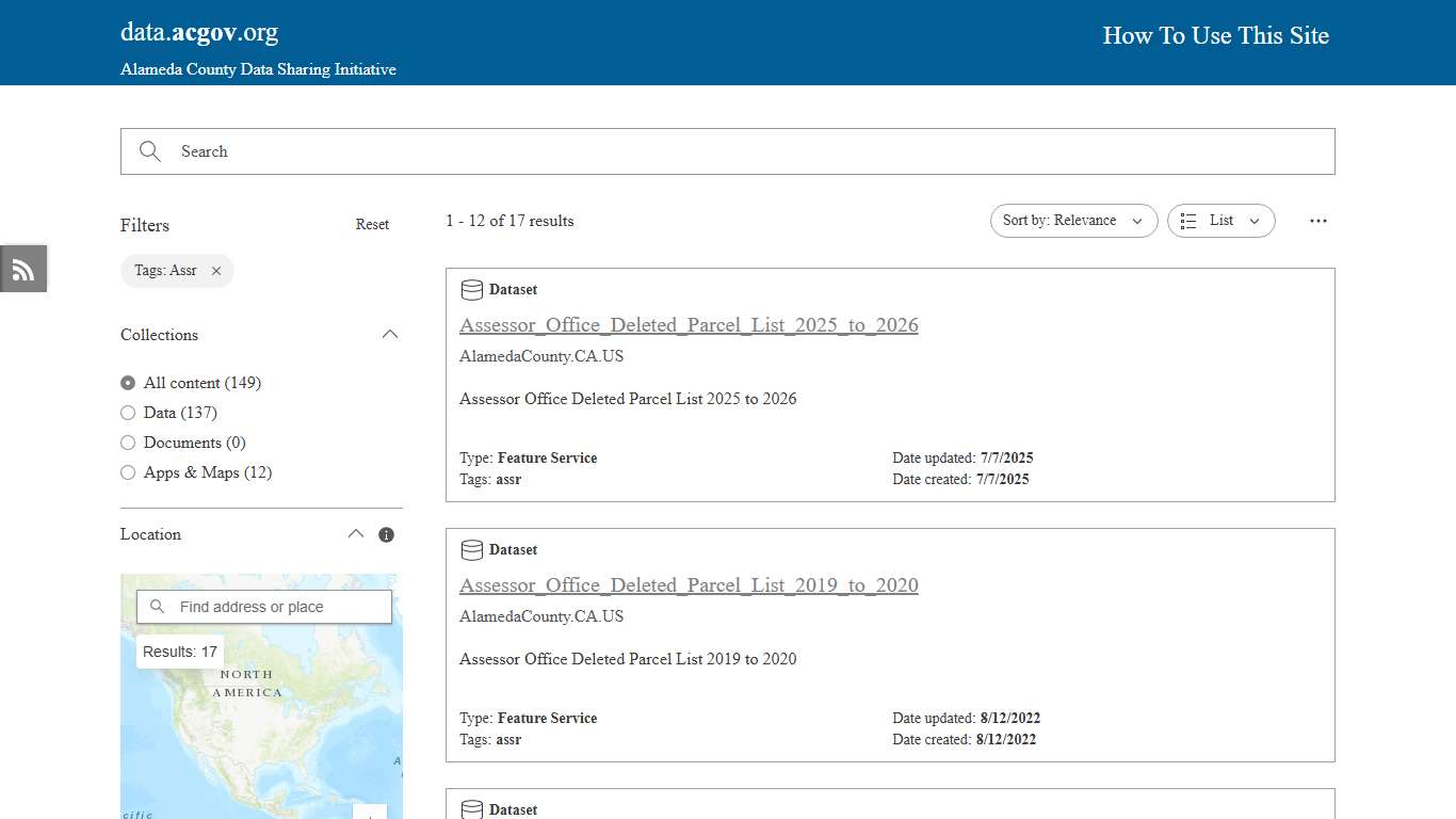 Alameda County Open Data Hub
